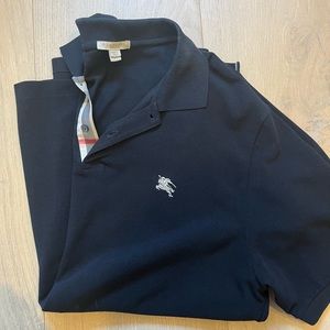 Burberry Mens Black polo